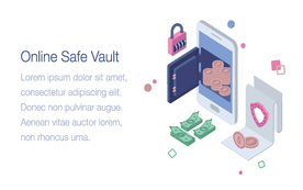 办公场景创意插画