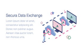 办公场景创意插画