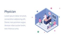 办公场景创意插画