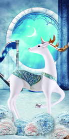 浮雕麋鹿装饰画