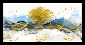 新中式电视背景