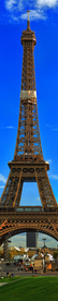 巴黎埃菲尔铁塔全景照片
