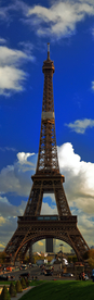 巴黎埃菲尔铁塔全景照片