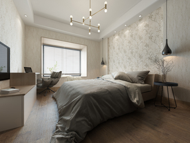 家装壁纸挂画展示空间效果图