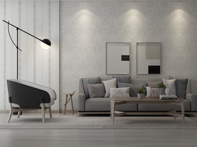 家装壁纸挂画展示空间效果图