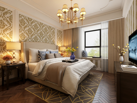 家装壁纸挂画展示空间效果图