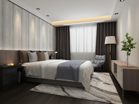 家装壁纸挂画展示空间效果图