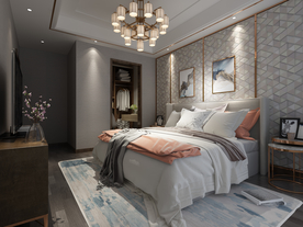 家装壁纸挂画展示空间效果图