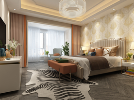 家装壁纸挂画展示空间效果图