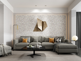 家装壁纸挂画展示空间效果图