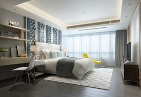 家装壁纸挂画展示空间效果图