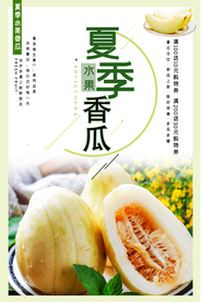 夏季香瓜海报