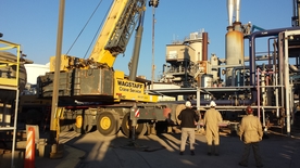 石油钻机平台管道图片