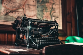 打字机特写图片