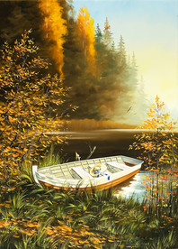 乡村风景油画素材精美油画风景