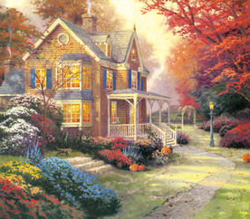 托马斯风景油画高清素材喷绘