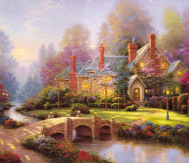 高清托马斯风景油画喷绘素材