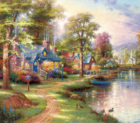 高清托马斯风景油画喷绘素材