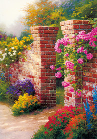 高清油画喷绘素材托马斯风景