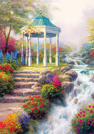 高清油画喷绘素材托马斯风景