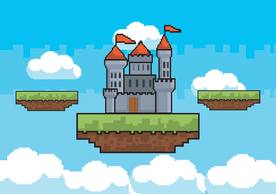 复古像素风游戏场景插画