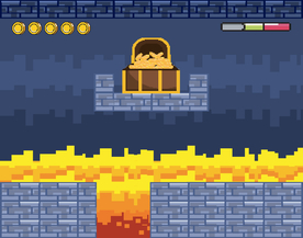 复古像素风游戏场景插画