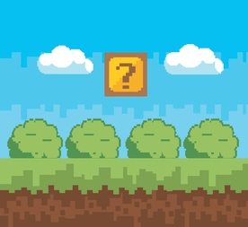 复古像素风游戏场景插画