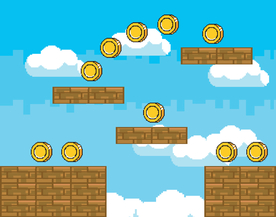 复古像素风游戏场景插画