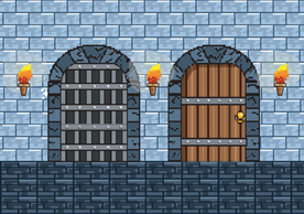 复古像素风游戏场景插画