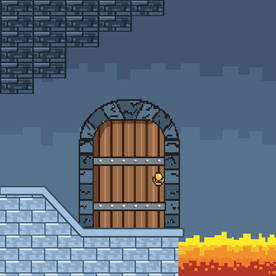 复古像素风游戏场景插画