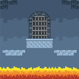 复古像素风游戏场景插画