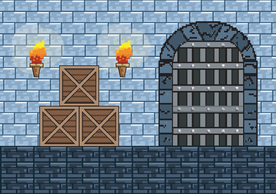 复古像素风游戏场景插画