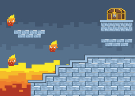 复古像素风游戏场景插画