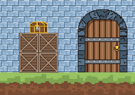 复古像素风游戏场景插画