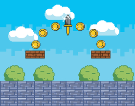 复古像素风游戏场景插画