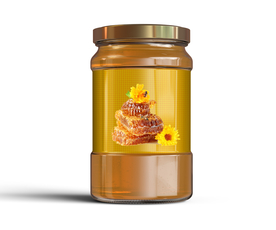 蜂蜜玻璃瓶样机