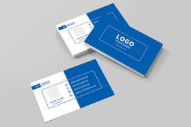 蓝色名片