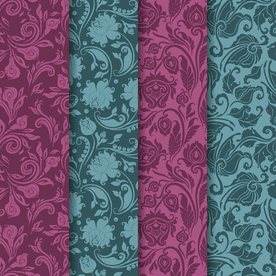 无缝印花花纹背景