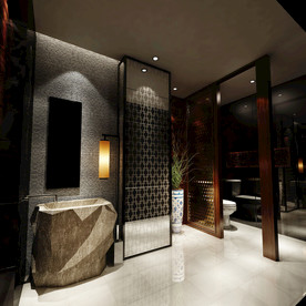 办公室卫生间效果图