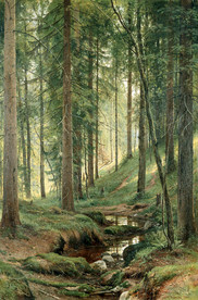 风景名画写实风景油画