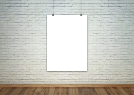 插画 海报 装饰框 展示 模板