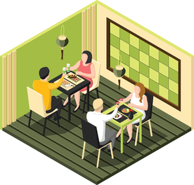 办公场景创意插画