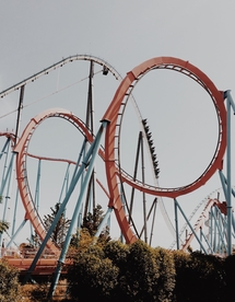 过山车惊险刺激图片