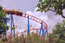 过山车惊险刺激图片