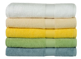 毛巾堆叠卷起图片