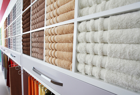 毛巾堆叠卷起图片