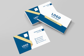 蓝色商务名片