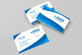 蓝色名片