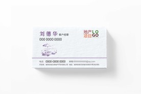 名片样机效果图