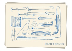 15款渔具手绘稿